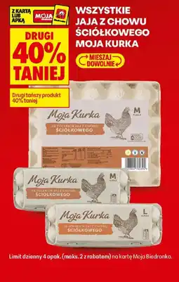 Biedronka Jaja z chowu ściółkowego Moja Kurka oferta