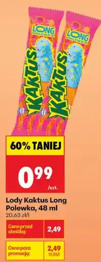 Biedronka Lody Kaktus Long oferta