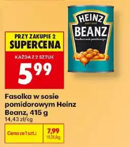 Biedronka Fasolka w sosie pomidorowym Heinz Beanz oferta
