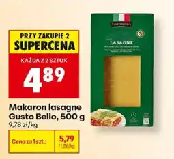 Biedronka Makaron lasagne Gusto Bello oferta