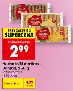 Biedronka Herbatniki maślne Bonitki oferta