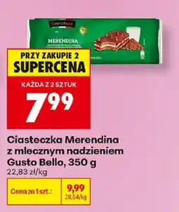 Biedronka Ciasteczka Merendina z mlecznym nadzieniem Gusto Bello oferta