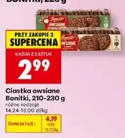 Biedronka Ciastka owsiane Bonitki oferta