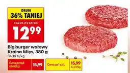 Biedronka Big burger wołowy Kraina Mięs oferta