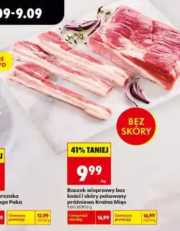 Biedronka Boczek wieprzowy bez kości i skóry pakowany próżniowo Kraina Mięs oferta
