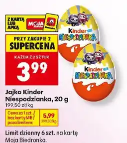 Biedronka Jajko Kinder Niespodzianka oferta