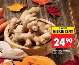 Biedronka Imbir na wage oferta