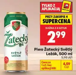 Biedronka Piwo Žatecký Světlý Ležák oferta