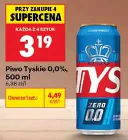 Biedronka Piwo Tyskie 0,0% oferta