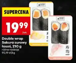 Biedronka Double wrap Sakura surowy łosoś oferta