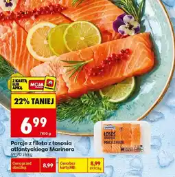 Biedronka Porcje z fileta z łososia atlantyckiego Marinero oferta