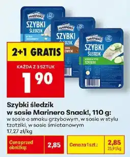 Biedronka Szybki śledzik w sosie Marinero Snack! oferta