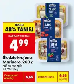 Biedronka Śledzie krojone Marinero oferta