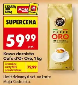 Biedronka Kawa ziarnista Cafe d'Or Oro oferta