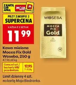 Biedronka Kawa mielona Mocca Fix Gold Woseba oferta