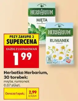 Biedronka Herbatka Herbarium, mięta, rumianek oferta