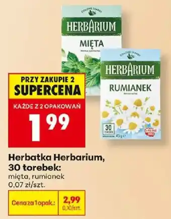Biedronka Herbatka Herbarium, mięta, rumianek oferta
