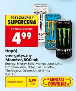Biedronka Napój energetyczny Monster oferta