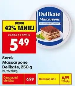Biedronka Serek Mascarpone Delikate oferta