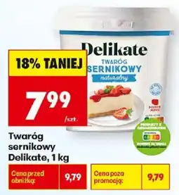 Biedronka Twaróg sernikowy Delikate oferta