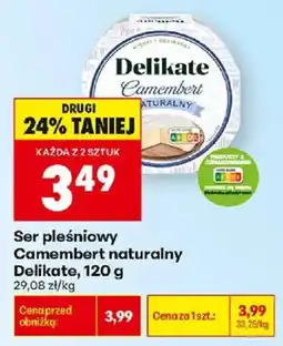 Biedronka Ser pleśniowy Camembert naturalny Delikate oferta