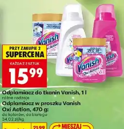 Biedronka Odplamiacz do tkanin Vanish oferta