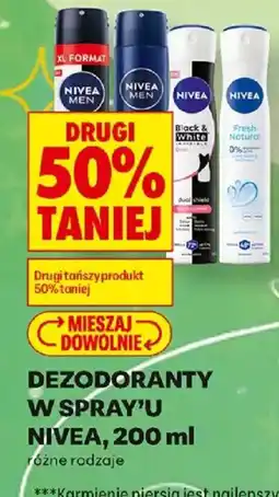 Biedronka Dezodoranty w spray'u Nivea oferta