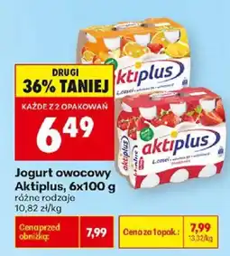 Biedronka Jogurt owocowy Aktiplus oferta