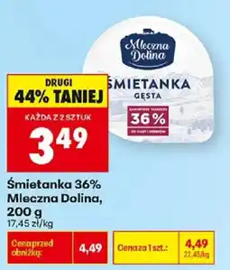 Biedronka Śmietanka 36% Mleczna Dolina oferta