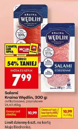 Biedronka Salami Kraina Wędlin oferta