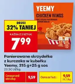 Biedronka Panierowane skrzydełka z kurczaka w kubeciku Yeemy oferta