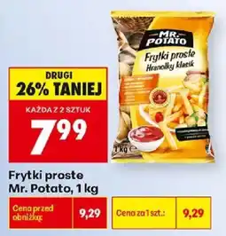 Biedronka Frytki proste Mr. Potato oferta