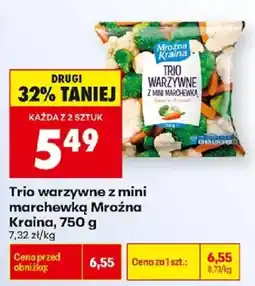 Biedronka Trio warzywne z mini marchewką Mroźna Kraina oferta