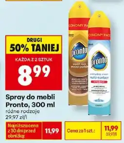 Biedronka Spray do mebli Pronto oferta