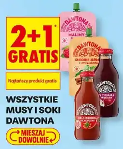 Biedronka Musy i soki Dawtona oferta