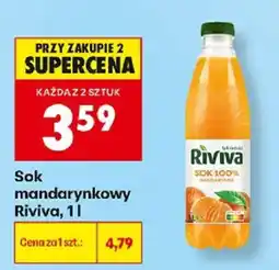 Biedronka Sok mandarynkowy Riviva oferta