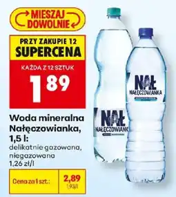 Biedronka Woda mineralna Nałęczowianka oferta