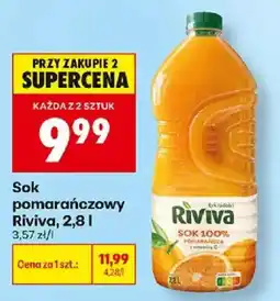 Biedronka Sok pomarańczowy Riviva oferta