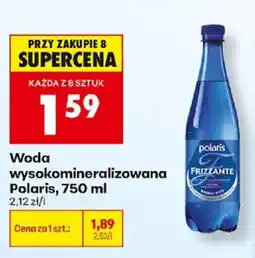 Biedronka Woda wysokomineralizowana Polaris oferta