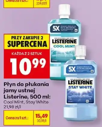 Biedronka Płyn do płukania jamy ustnej Listerine oferta
