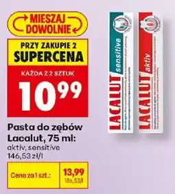 Biedronka Pasta do zębów Lacalut oferta