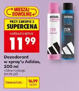 Biedronka Dezodorant w spray'u Adidas oferta