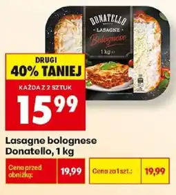 Biedronka Lasagne bolognese Donatello oferta