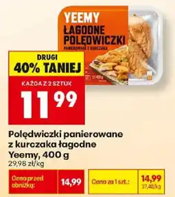 Biedronka Polędwiczki panierowane z kurczaka łagodne Yeemy oferta