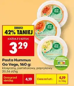 Biedronka Pasta Hummus Go Vege oferta