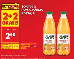 Biedronka Sok 100% Pomarańcza Riviva oferta
