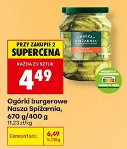 Biedronka Ogórki burgerowe Nasza Spiżarnia oferta