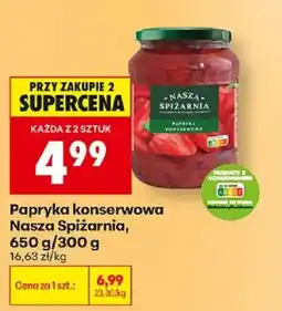 Biedronka Papryka konserwowa Nasza Spiżarnia oferta