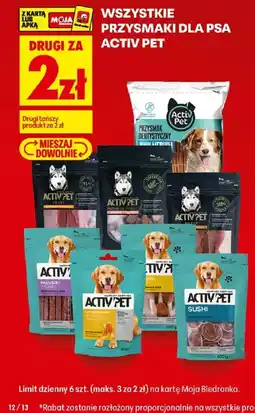Biedronka Przysmaki dla psa Activ Pet oferta