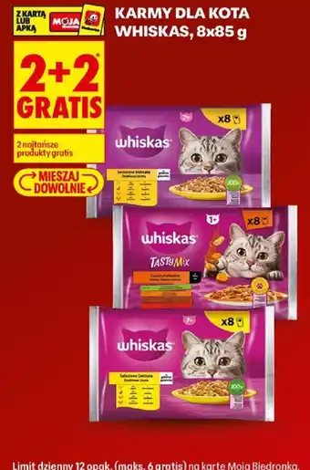 Biedronka Karmy dla kota Whiskas oferta